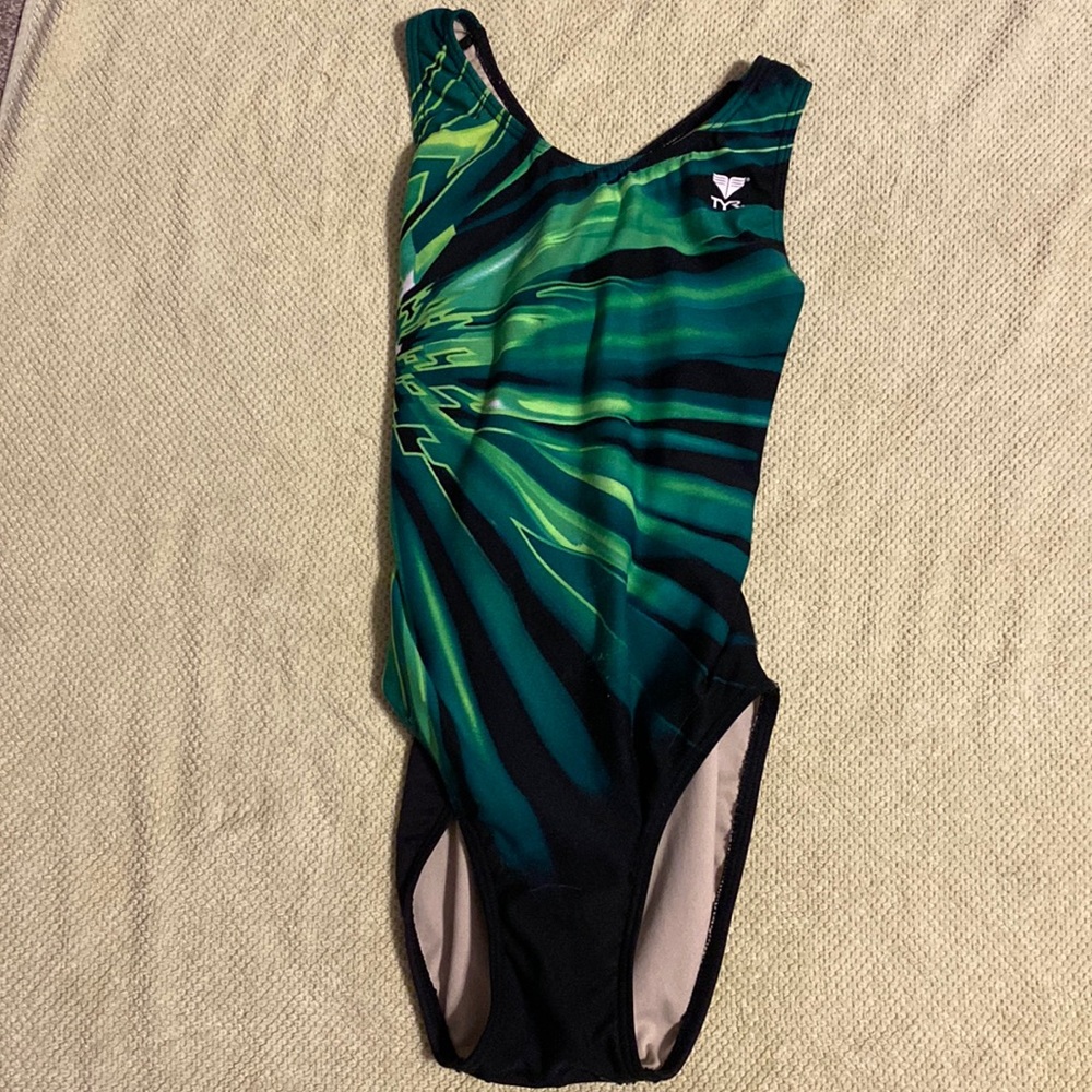 TYR  green bathing suit